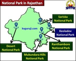 National Parks in Rajasthan Map (Keoladev)