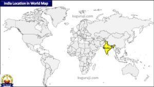 India Map in World