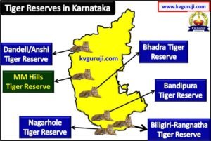 Tiger Reserves in Karnataka Map