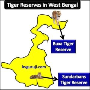 Tiger Reserves in West Bengal Map