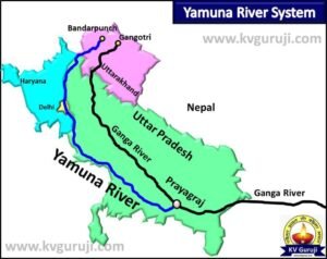 Yamuna River Start to End Map