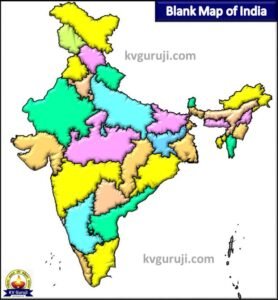 Blank India Map 2025