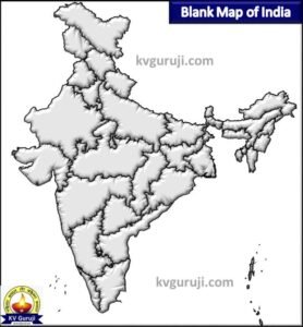 Blank Map of India
