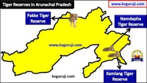 Tiger Reserves in Arunachal Pradesh Map