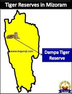 Tiger Reserves in Mizoram Map