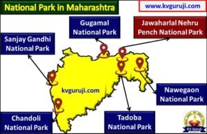 National Parks in Maharashtra Map (Pench)