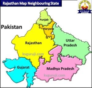 Rajasthan Map with state boundary