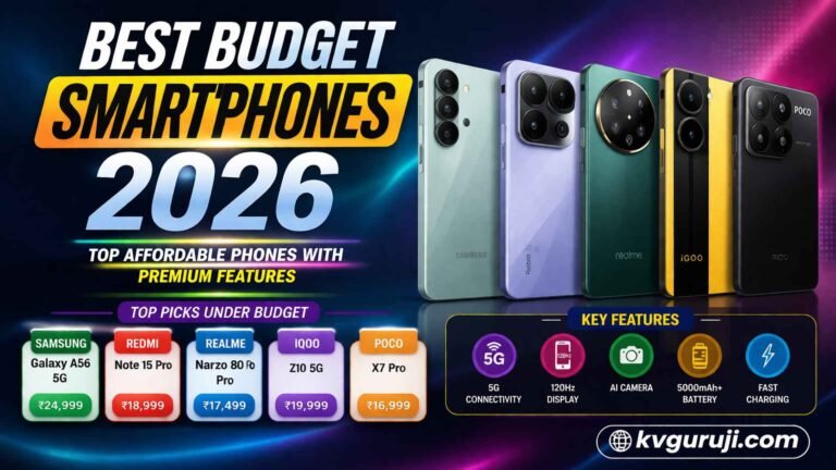 Best Budget Smartphones 2026 Top Affordable Mobile Phones with Premium Features